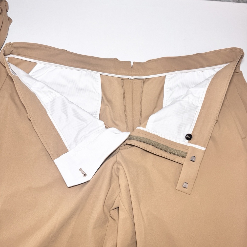 Sene FlexTech Travel Suit Mens Custom Made Unstructured Stretch 46-48L Khaki Tan - Picture 15 of 16